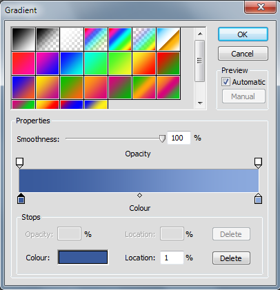 PhotoPlus Gradient Dialog