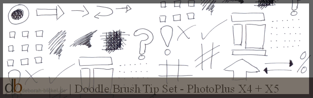 Free Doodle Brush Tips for PhotoPlus