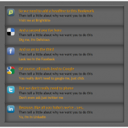 Social Bookmark Icons with CSS3