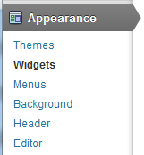 wordpress-widget-area-menu