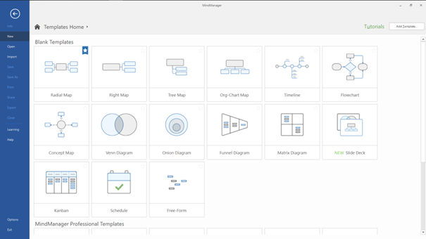 MindManager Mindmapping templates