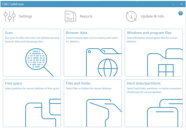 O&O SafeErase – Securely erase data