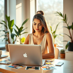 Influencerin erstell youtube und tiktok videos 2