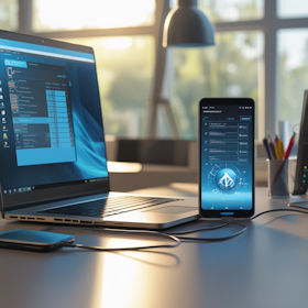 Transfer von Daten von einem Smartphone