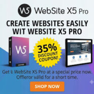 WebSite X5 2026 Angebot und Gutschein EN