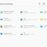 WebSite X5 Pro Website Einstellungen