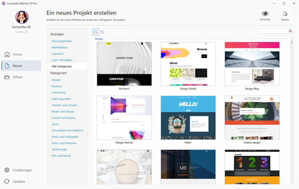 website X5 Pro Templates